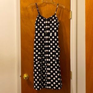 Ochenta Black & White Polka Dot Dress